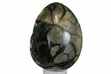 Septarian Dragon Egg Geode - Black Crystals #172840-3